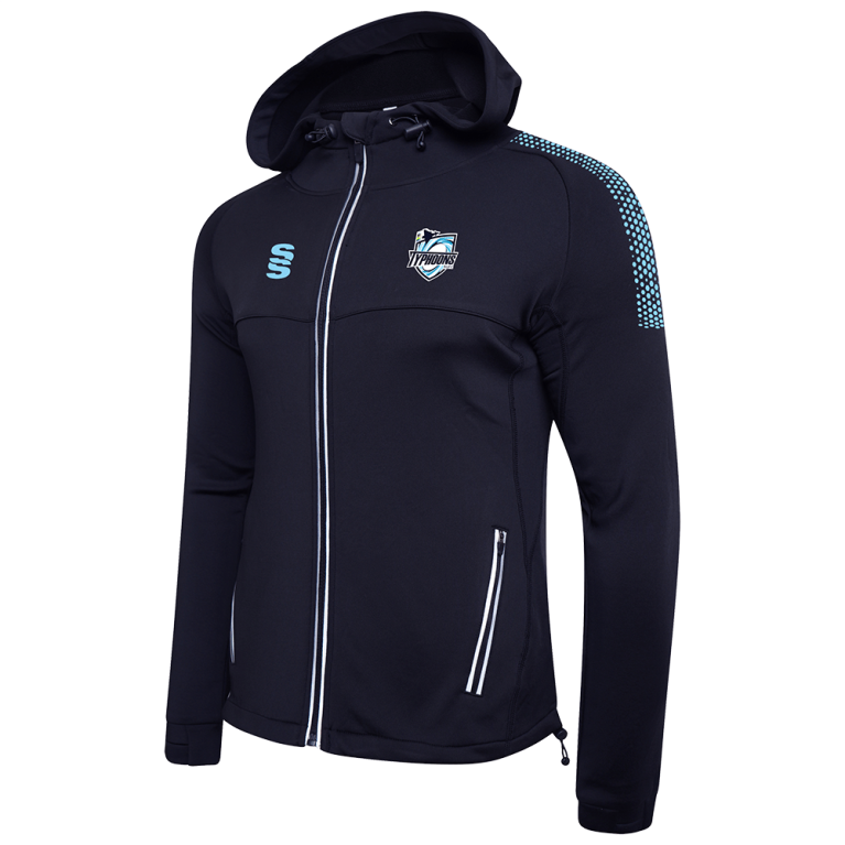 Typhoons RUFC Dual Full Zip Hoody Navy/Sky