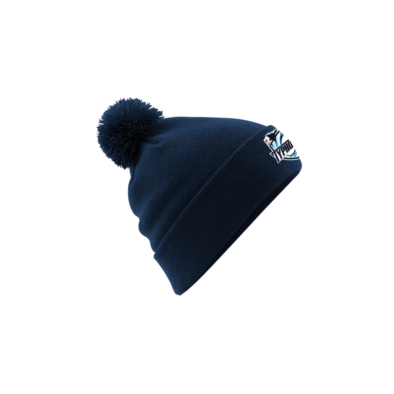 TYPHOON POM POM BEANIE - NAVY